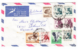 South Africa AIRMAIL COVER TO Germany 1957 - Poste Aérienne