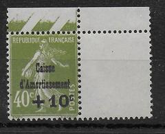 1931 - YVERT N° 275 ** MNH  - COTE = 140 EUR. - SEMEUSE CAISSE AMORTISSEMENT - Caisse D'Amortissement