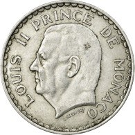 Monnaie, Monaco, Louis II, 5 Francs, 1945, Poissy, TB+, Aluminium - 1922-1949 Louis II