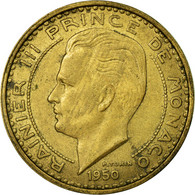 Monnaie, Monaco, Rainier III, 50 Francs, Cinquante, 1950, TB, Aluminum-Bronze - 1949-1956 Francos Antiguos