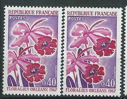 [27] Variété : N° 1528 Floralies Pétales Rouge Clair Au Lieu De Rouge Vif + Normal ** - Ungebraucht