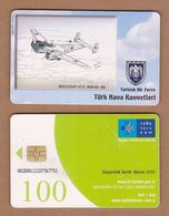 AC - TURK TELECOM PHONECARDS - BEECHCRAFT AT - 11  1948 - 83 128 CREDITS: 100 DATE: 2006 - Avions