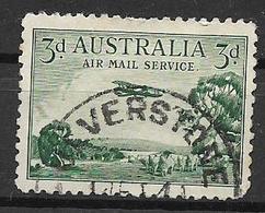 AUSTRALIA 1929  POSTA AEREA BIPLANO YVERT. 2 USATO VF - Used Stamps