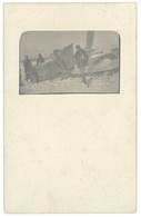 Cpa Carte-photo Crash D'avion, Soldats - Ongevalen