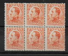 ESPAGNE - YVERT N° 411 ** MNH BLOC De 6 ! - COTE = 390++ EUR. - - Ungebraucht