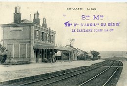 78 - LES CLAYES  - La Gare -tampon Militaire - Les Clayes Sous Bois