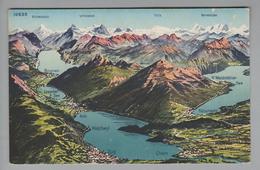 AK CH ZG Zug "Zugersee" Vogelperspektive 1920-07-21 Wehrli AG - Zug