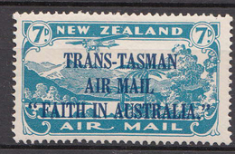 New Zealand. 1934. Nr. C5. TRANS-TASMAN Air Mail, Perfect MNH - Posta Aerea