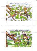 TURKEY 2001  BIRDS OF TURKEY- SET Of TWO M/S- MNH - Neufs