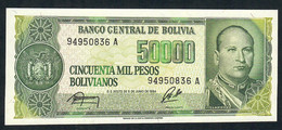 BOLIVIA P170b  50.000 BOLIVIANOS  1984 #A Signature 76    UNC. - Bolivia