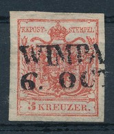 O 1850 3kr HP Lemezhibás Bélyeg 'WIMPA(SSING)' (Gudlin 600p) - Sonstige & Ohne Zuordnung