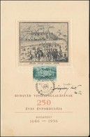 1936 Budavár Emléklap Légrády Sándor Bélyegtervező Eredeti Aláírásával - Other & Unclassified