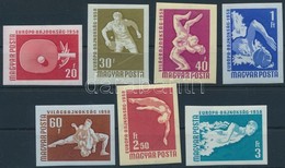 ** 1958 Sport (III.) Vágott Sor (6.000) (törések / Creases) - Other & Unclassified