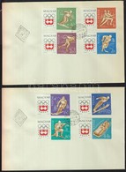 1963 Téli Olimpia (II.)- Innsbruck Vágott Sor 2db FDC-n (3.500) - Other & Unclassified