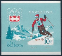 ** 1964 Téli Olimpia (II.) - Innsbruck Vágott Blokk (6.000) - Andere & Zonder Classificatie