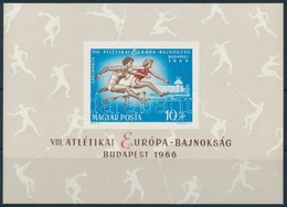 ** 1966 Atlétikai EB Vágott Blokk (4.000) - Other & Unclassified