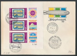 1977 Bélyegbemutatók Vágott Blokk FDC-n (4.000) - Sonstige & Ohne Zuordnung