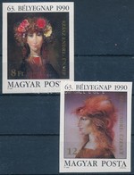 ** 1990 Bélyegnap (63.) - Festmények (XXII.) Vágott Sor (4.500) - Other & Unclassified