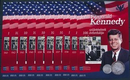 ** 2017 10 Db John F. Kennedy Születésének 100. évfordulója Emlékív (15.000) - Altri & Non Classificati