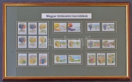 1990-2007 Magyar Történelmi Borvidékek 8 Kiadása  Dekoratív üvegezett Képkeretben - Sonstige & Ohne Zuordnung