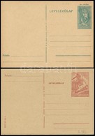 1944-1959 2 Db Postatiszta Díjjegyes Levelezőlap - Other & Unclassified