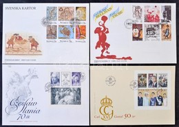 Svédország 250 Db FDC 1984-1995, Benne Sok Blokk és Füzetlap, Dobozban - Sonstige & Ohne Zuordnung