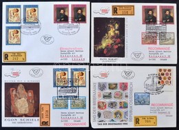 Ausztria FDC Gyűjtemény 1958-1988 Ismert Gyűjtő Hagyatékából, Több Száz Darab Főleg Ajánlott FDC Sokszor Több Bélyeges B - Sonstige & Ohne Zuordnung