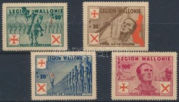 ** 1942 Német Privát Kiadás Belga Wallon Légió I-IV Kis Betapadás (Mi EUR 150,-) - Andere & Zonder Classificatie