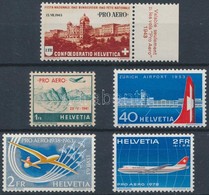** Svájc 1941-1972  5 Klf Légiposta Bélyeg (Mi EUR 34,10) - Andere & Zonder Classificatie