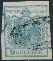 O 1850 9kr HP I. Szürkéskék / Greyish Blue '(ALT ORSOVA)' Certificate: Steiner - Other & Unclassified
