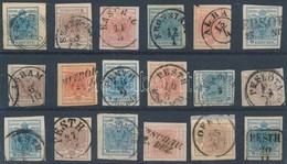 O 1850 18 Db Bélyeg Szép Bélyegzésekkel / 18 Stamps With Nice / Readable Cancellations - Andere & Zonder Classificatie