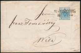 1855 9kr MP III. Levélen / On Cover 'NEUSOHL' - Wien - Andere & Zonder Classificatie