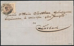 1856 6kr MP III. Levélen / On Cover 'SZAMOBOR' - Laibach - Other & Unclassified