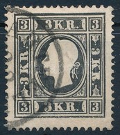 O 1858 3kr Fekete Ib. Szépen Centrált / Black, Centered '(B)ARTFEL(D)' Certificate: Steiner - Sonstige & Ohne Zuordnung