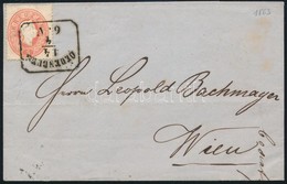 1863 5kr Levélen / On Cover 'OEDENBURG' - Wien - Altri & Non Classificati