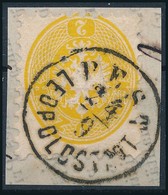 1864 2kr Sárga, Kivágáson / Yellow, On Cutting 'PEST / LEOPOLDSTADT' - Altri & Non Classificati