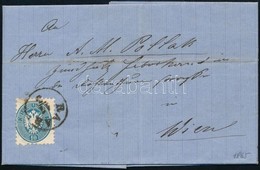 1865 10kr Levélen / On Cover 'RAAB' - Wien - Otros & Sin Clasificación