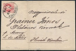 1869 5kr Levélen 'RAJKA RAGENDORF' - Horváth -Kimle - Altri & Non Classificati
