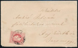 1870 5kr Levélen 'CSUZ' - 'KOLTHA' - Fajkürth - Sonstige & Ohne Zuordnung