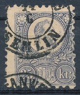 O 1871 Réznyomat 25kr 'SEMLIN' Pénzutalvány Bélyegzés - Andere & Zonder Classificatie