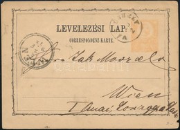 1874 Díjjegyes Levelezőlap / PS-card 'VÁGÚJHELY' - Other & Unclassified