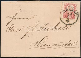 1874 5kr Levélen / On Cover 'BRASSÓ' - Hermanstadt - Other & Unclassified