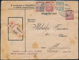 1918 Ajánlott Nyomtatvány Sürgős Bélyeggel - Andere & Zonder Classificatie