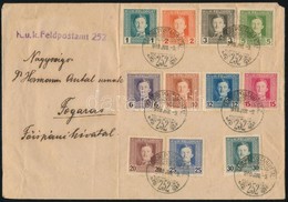 1918 Tábori Levél 11 Bélyeggel Bérmentesítve 'TP 252' - Otros & Sin Clasificación