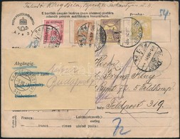 1915 Pénzes Levél Tábori Postára, Visszairányítva / Insured Cover To Field Post Address, Returned - Other & Unclassified