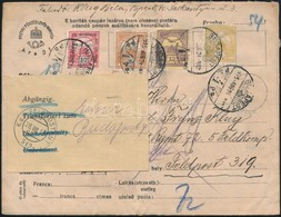 1915 Pénzes Levél Tábori Postára, Visszairányítva / Insured Cover To Field Post Address, Returned - Altri & Non Classificati