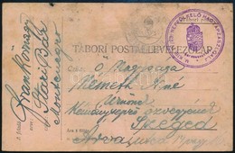 1916 Tábori Posta Levelezőlap 'STARI BAR' , 'M. KIR. IV./23. NÉPFÖLKELŐ HADTÁPZÁSZLÓALJ PARANCSNOKSÁG' - Autres & Non Classés