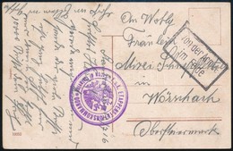 1916 Tábori Posta Képeslap 'K.u.K. ETAPPENSTATIONS KOMMANDO / Sarca De Calavino' - Andere & Zonder Classificatie