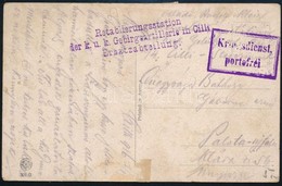 1916 Tábori Posta Képeslap / Field Postcard 'Retablierungsstation Der K.u.k. Gebirgsartillerie In Cilli Ersatzabteilung' - Other & Unclassified