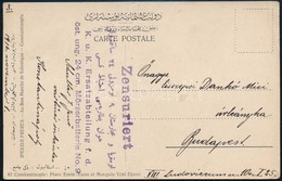 1916 Tábori Posta Képeslap Kétnyelvű Alakulatbélyegzéssel Törökországból / Field Postcard With Bilingual Military Unit C - Other & Unclassified